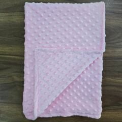 Murat baby çift katlı nohut battaniye 80×90 cm pembe