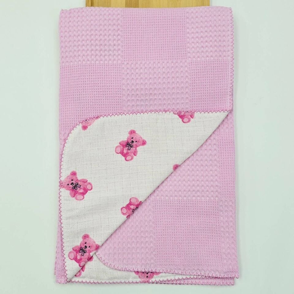 Pikeli müslin battaniye 80*90 cm