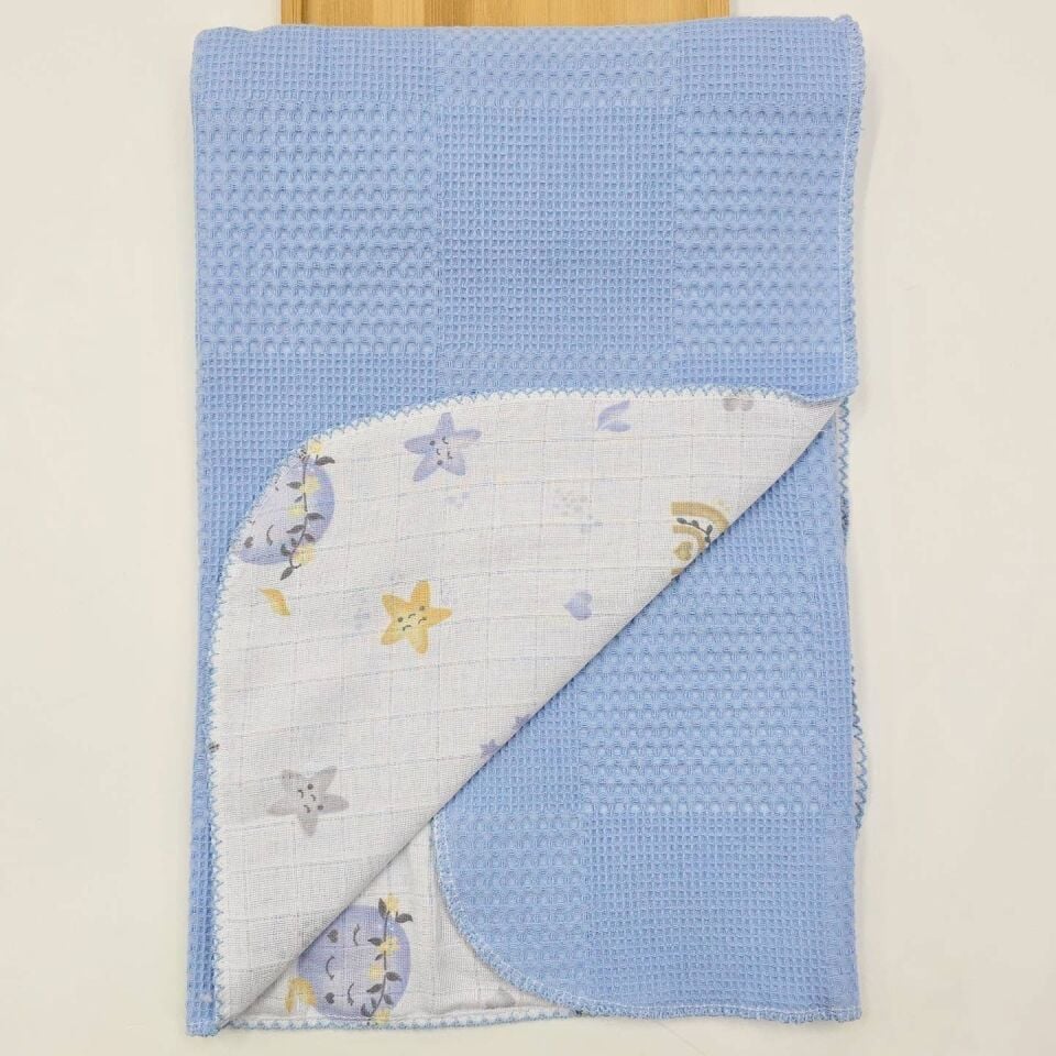 Pikeli müslin battaniye 80*90 cm