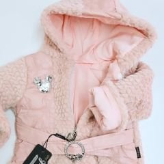 Hippıl baby kapşonlu welsoftlu mont