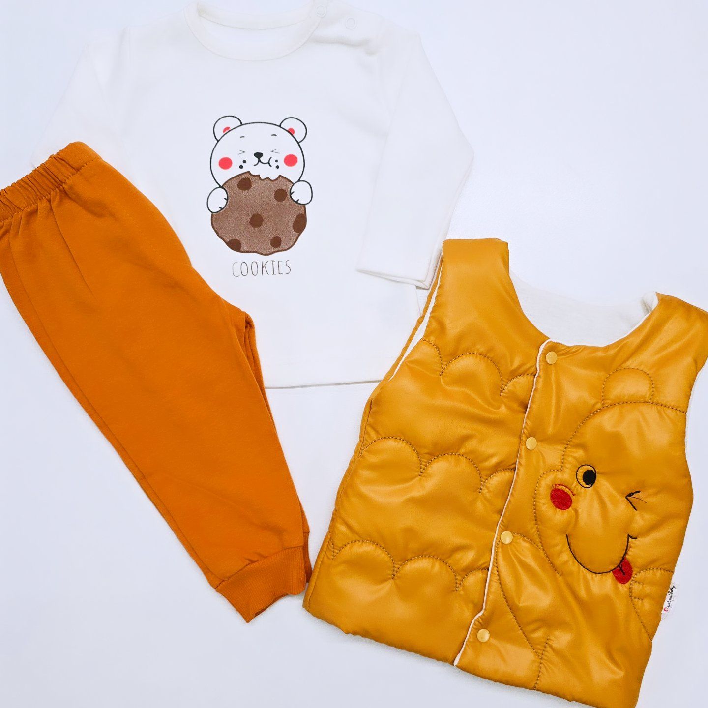 Patpat baby şişme yelekli ayıcıklı takım
