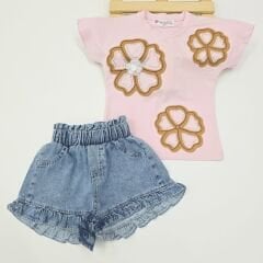 VALENTİNİ KIZ KOT TAKIM 3-6 YAŞ