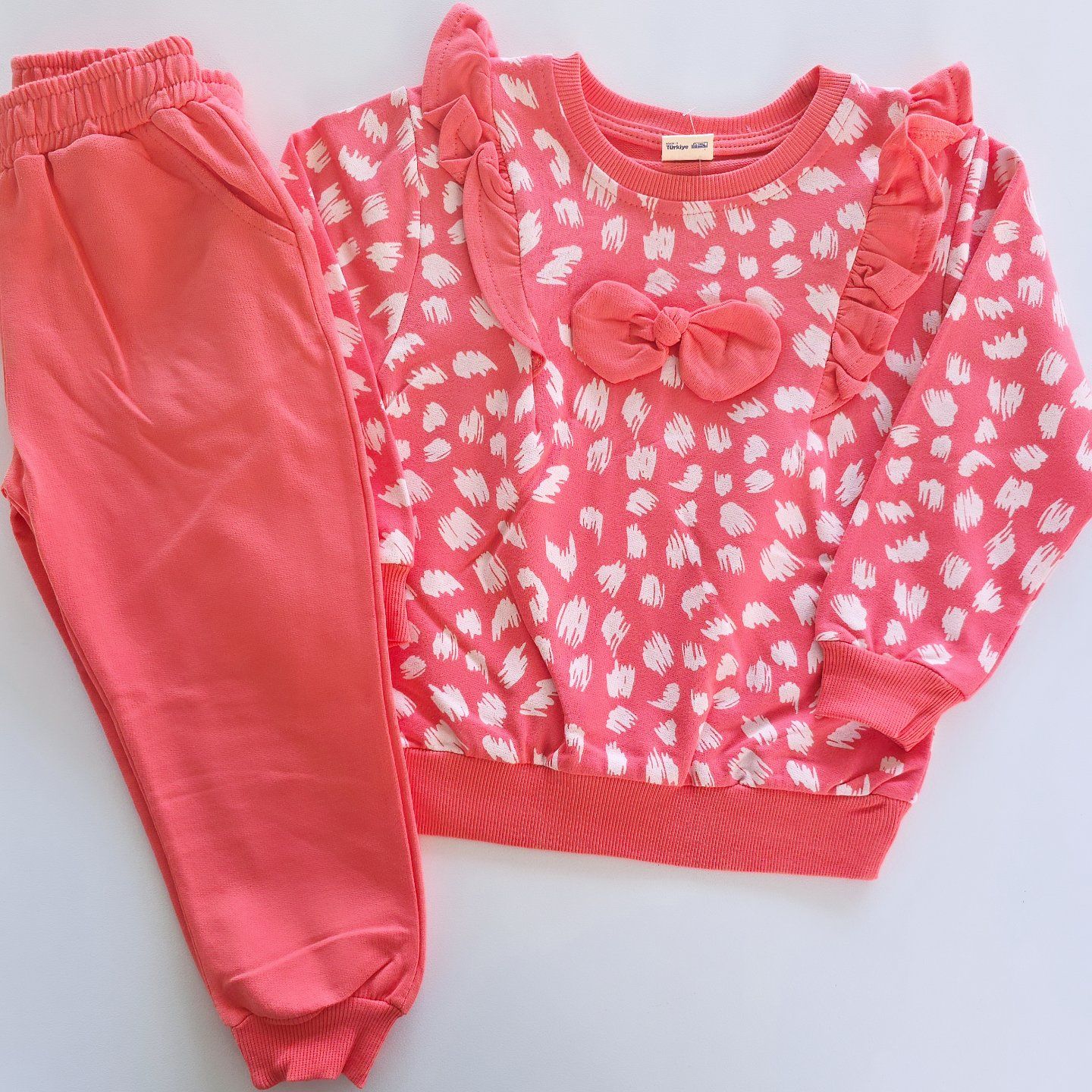 Wow colors kids fiyonklu fırfırlı takım