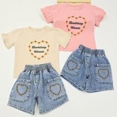 İNCİLAY KALP NAKIŞLI TAKIM 3-6 YAŞ