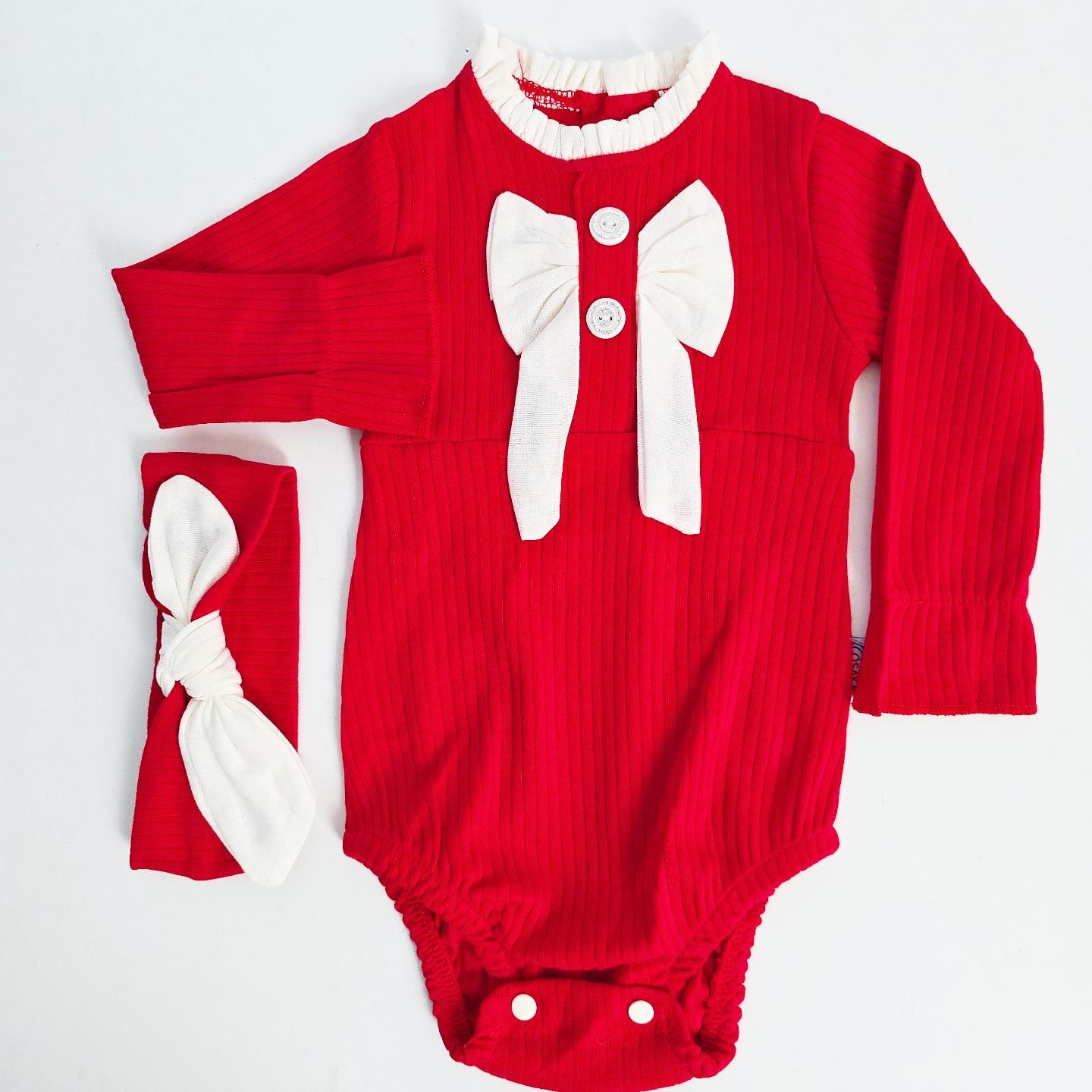 Coşay baby kurdelalı bandanalı badi