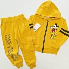 Zara kids ceketli takım sarı