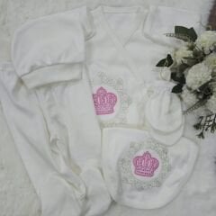 Taçlı kız 5'li yenidoğan takım 0-3 ay