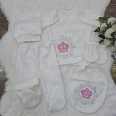 Taçlı kız 5'li yenidoğan takım 0-3 ay