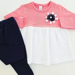 Algiy baby taşlı tunikli takım