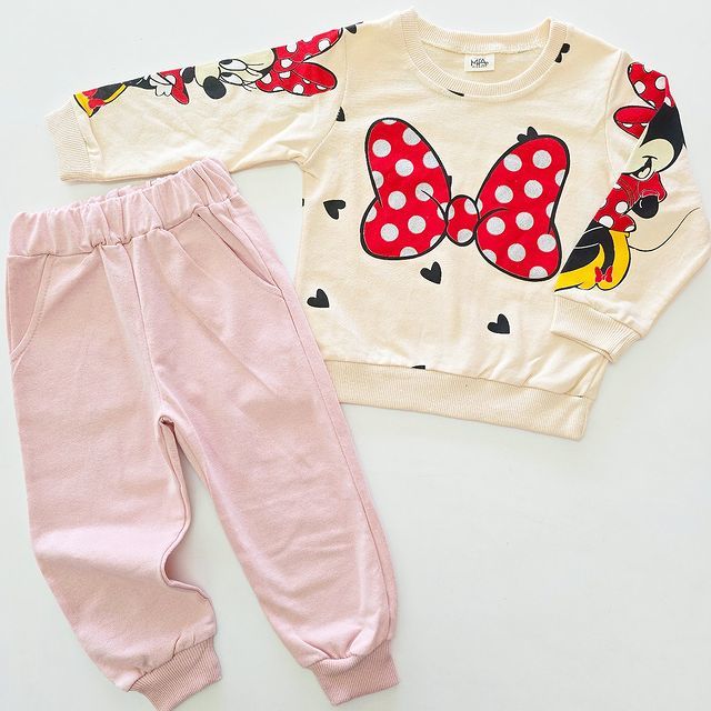 Mia piccola kids minnie fiyonklu takım