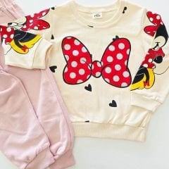 Mia piccola kids minnie fiyonklu takım