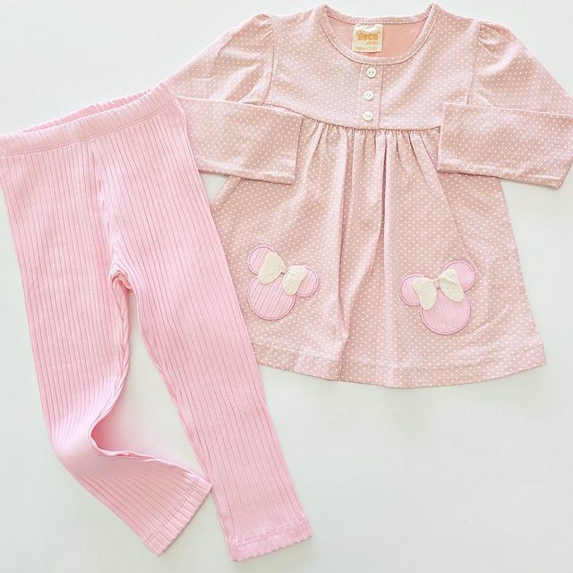 Deco kids puanlı fitilli taytlı takım