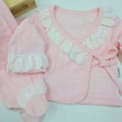 MURAT BABY MÜSLİN 3 LÜ TAKIM 0-3 AY