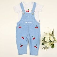 Baby buu kiraz nakış detaylı esnek kot slopet