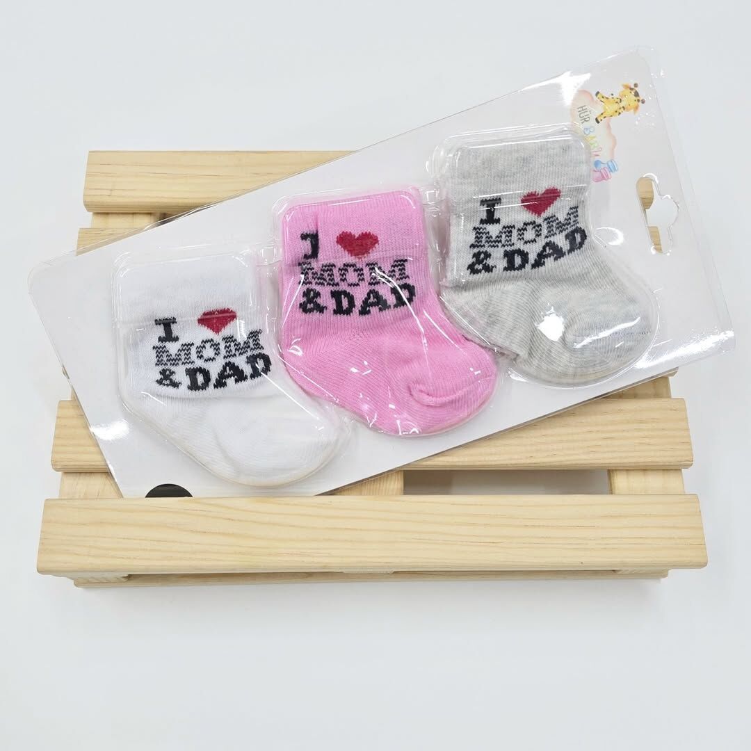 3LÜ BEBEK ÇORAP 0-6 AY