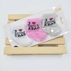 3LÜ BEBEK ÇORAP 0-6 AY