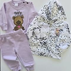 Jnf baby yağmurluk ceketli takım
