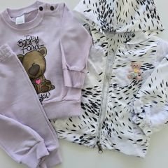 Jnf baby yağmurluk ceketli takım
