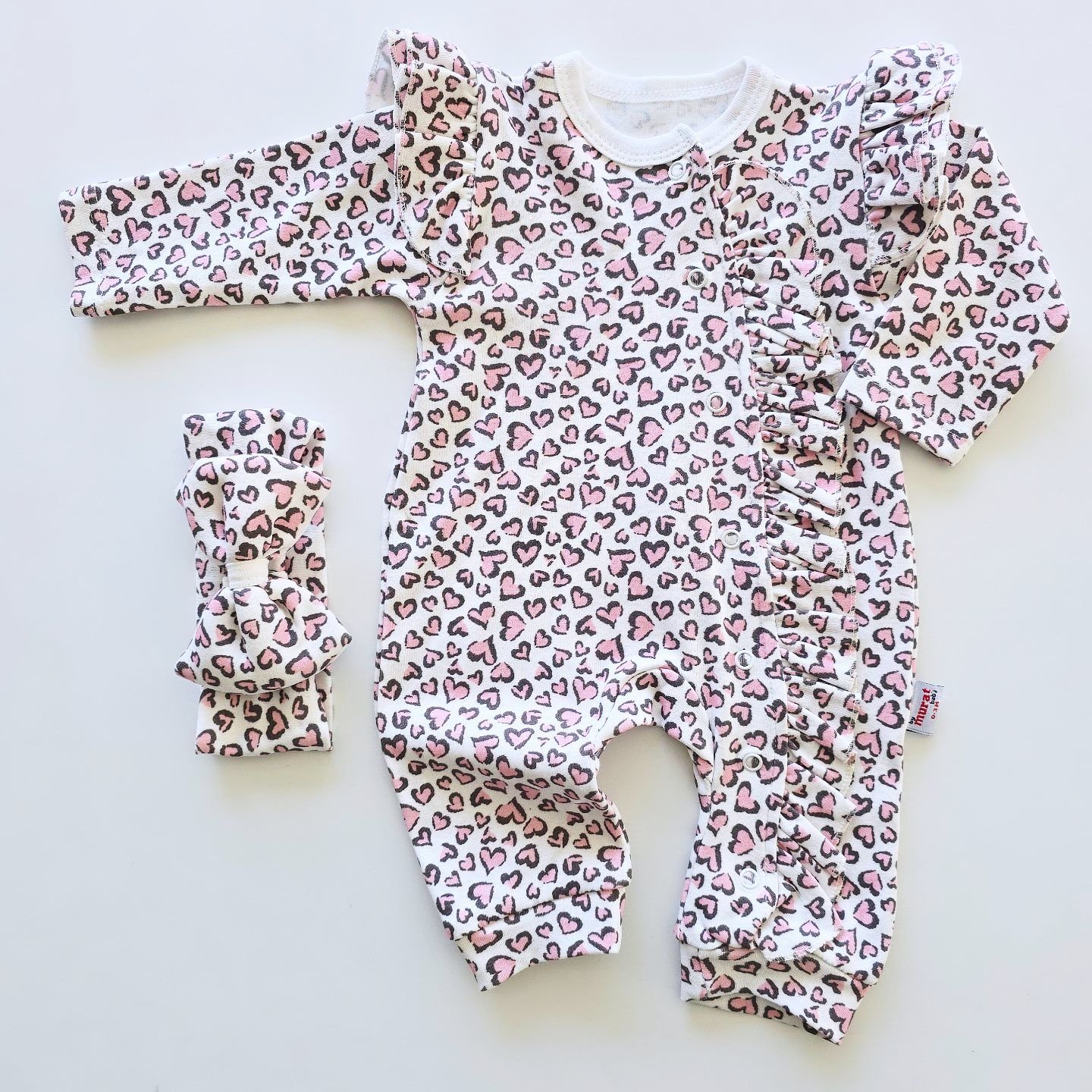 Murat baby minik kalpli fırfırlı tulum