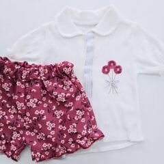 Million baby lovely nakışlı şortlu takım