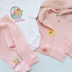 Hippıl baby petek kumaş kışlık takım