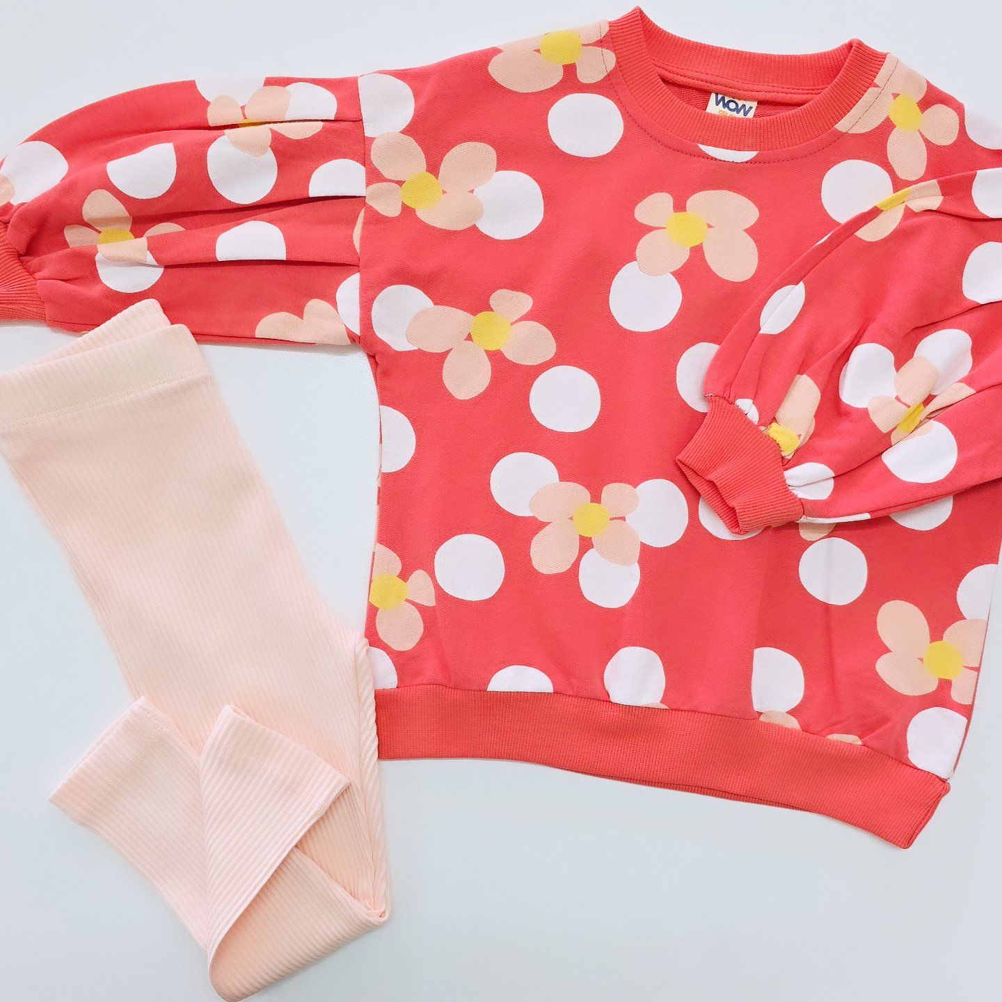 Wow colors kids puanlı fitilli taytlı takım