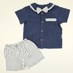 Çıtır Papyonlu Gömlekli Takım