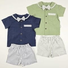 Çıtır Papyonlu Gömlekli Takım