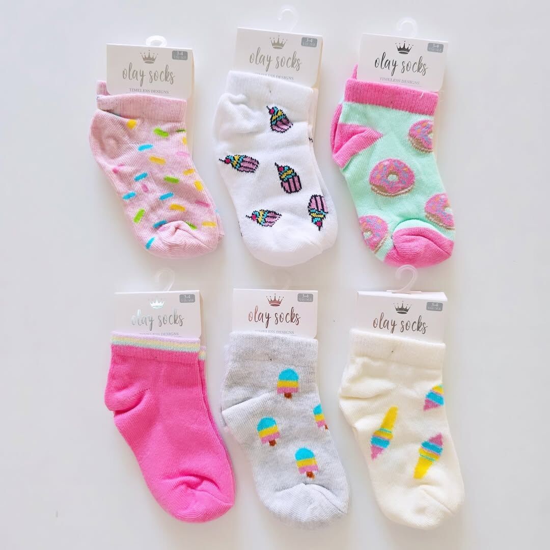 Desenli soket çorap 3-4 yaş adet