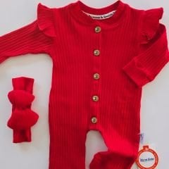 Murat baby kolu fırfırlı fitilli tulum