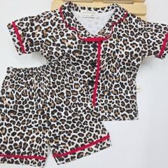 Murat baby düğmeli penye pijama takım