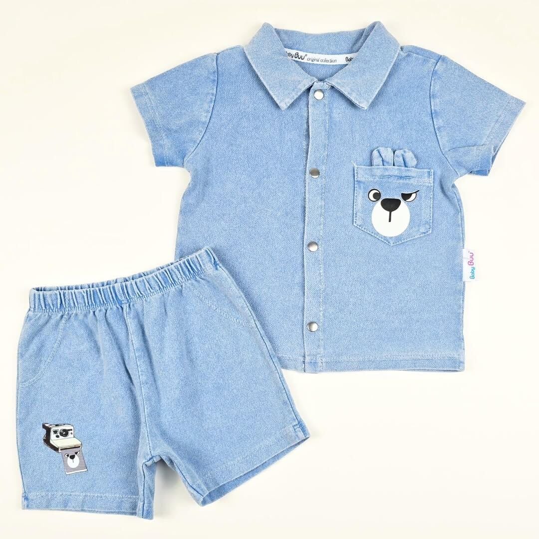 Baby buu Kulaklı Kot Takım