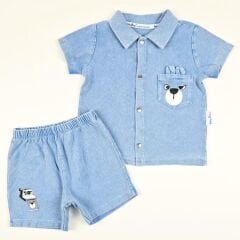 Baby buu Kulaklı Kot Takım