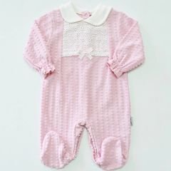 Nono baby dantelli kabartma desenli tulum