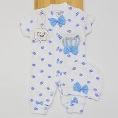 Amore baby taşlı tulum 0-3-6 ay