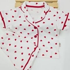 Murat baby düğmeli penye pijama takım