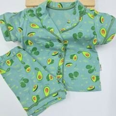 Murat baby düğmeli penye pijama takım