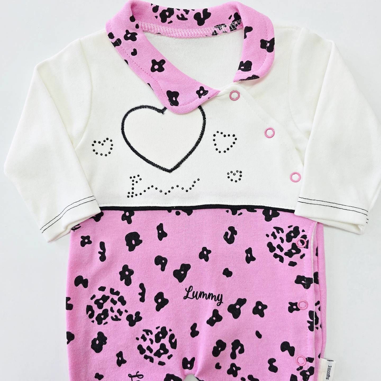 Lummy baby kalpli taşlı tulum