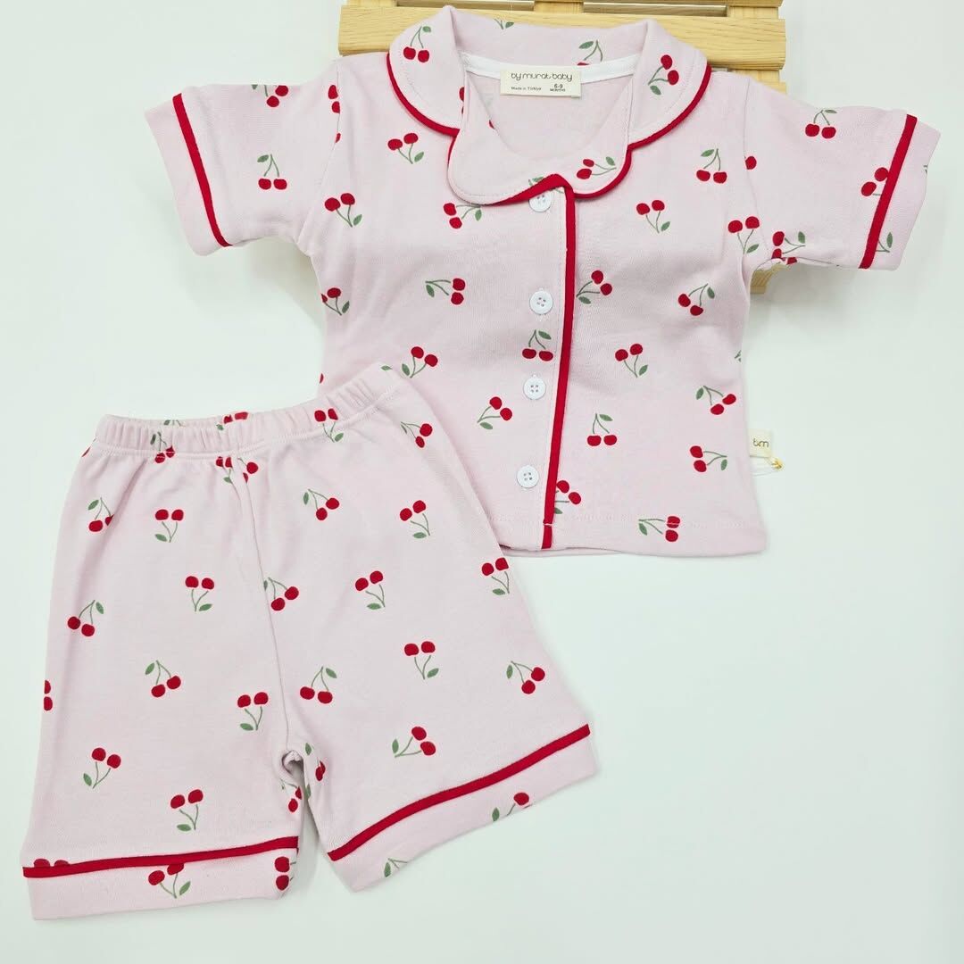 Murat baby düğmeli penye pijama takım