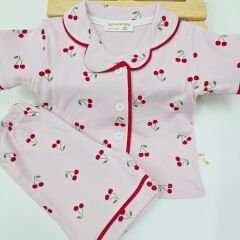 Murat baby düğmeli penye pijama takım