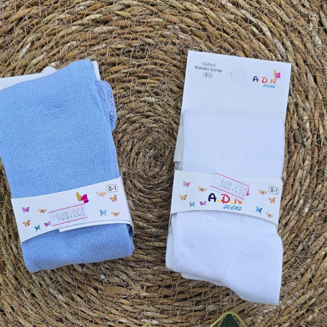 Düz mevsimlik külotlu çorap 0-1 yaş