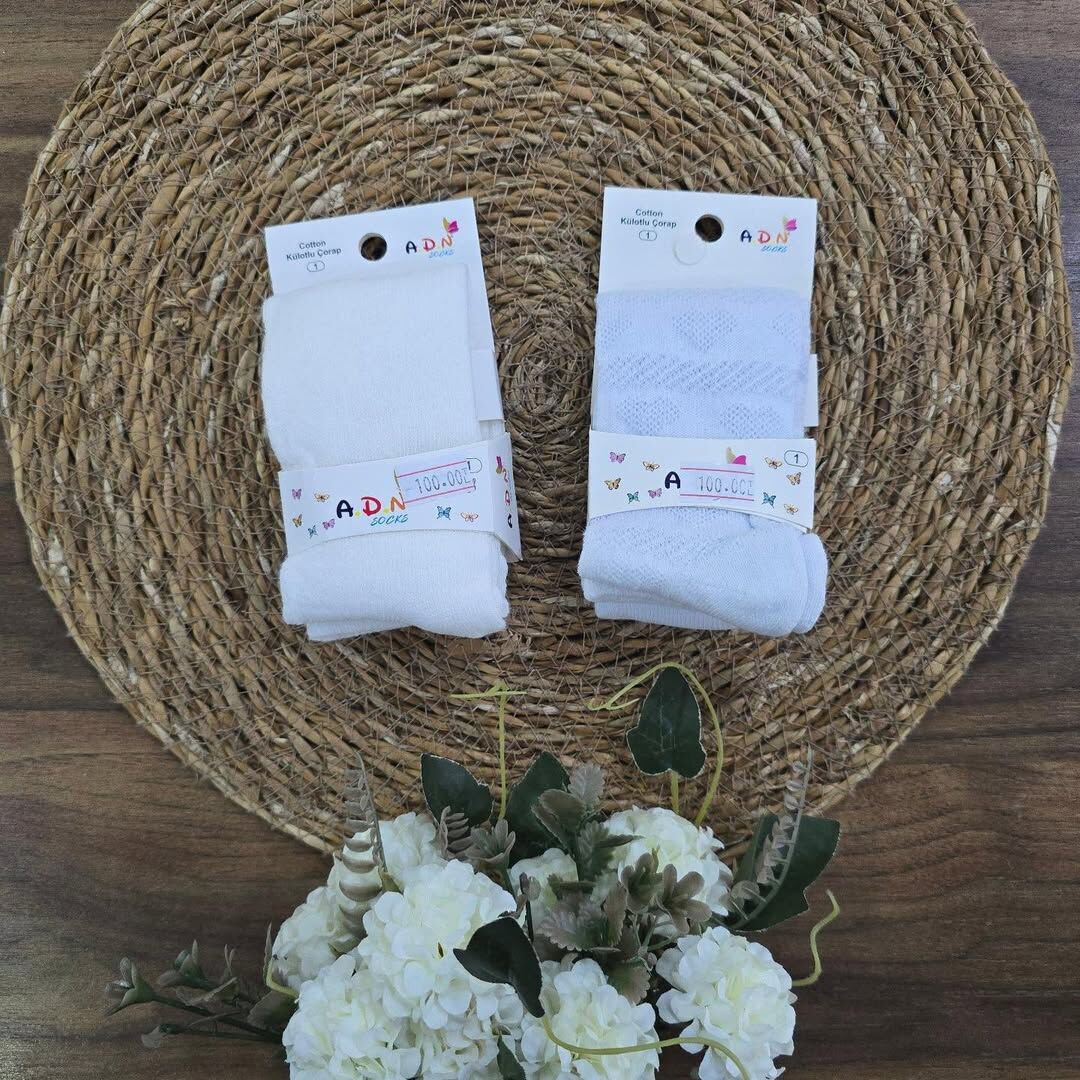 Düz mevsimlik külotlu çorap 0-1 yaş