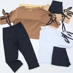 Selfie kolu fiyonklu taytlı takım
