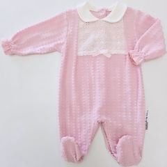 Nono baby dantelli kabartma desenli tulum