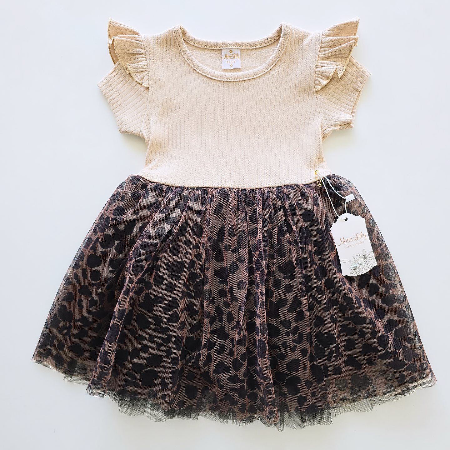 Miss lily kids leopar tütülü elbise