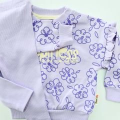 Chocukcha baby çiçekli fırfırlı takım