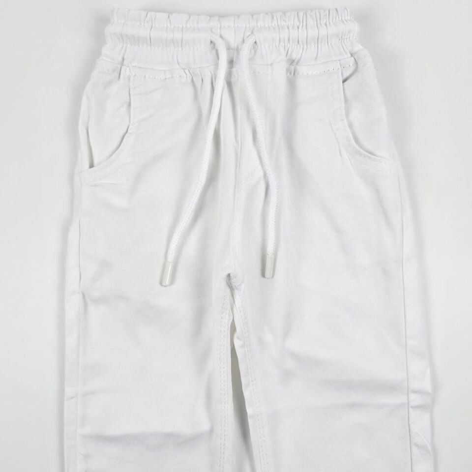 Atibaa Beli Lastikli Kot Pantolon 5-12 yaş 10 yaş (140 cm) - kırmızı