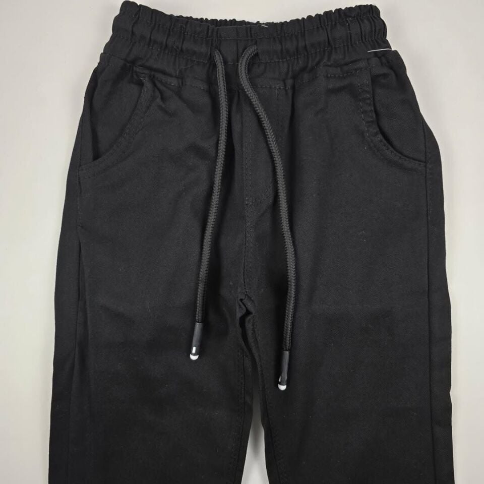 Atibaa Beli Lastikli Kot Pantolon 5-12 yaş 10 yaş (140 cm) - kırmızı