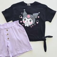 Deco kids düğmeli şortlu takım