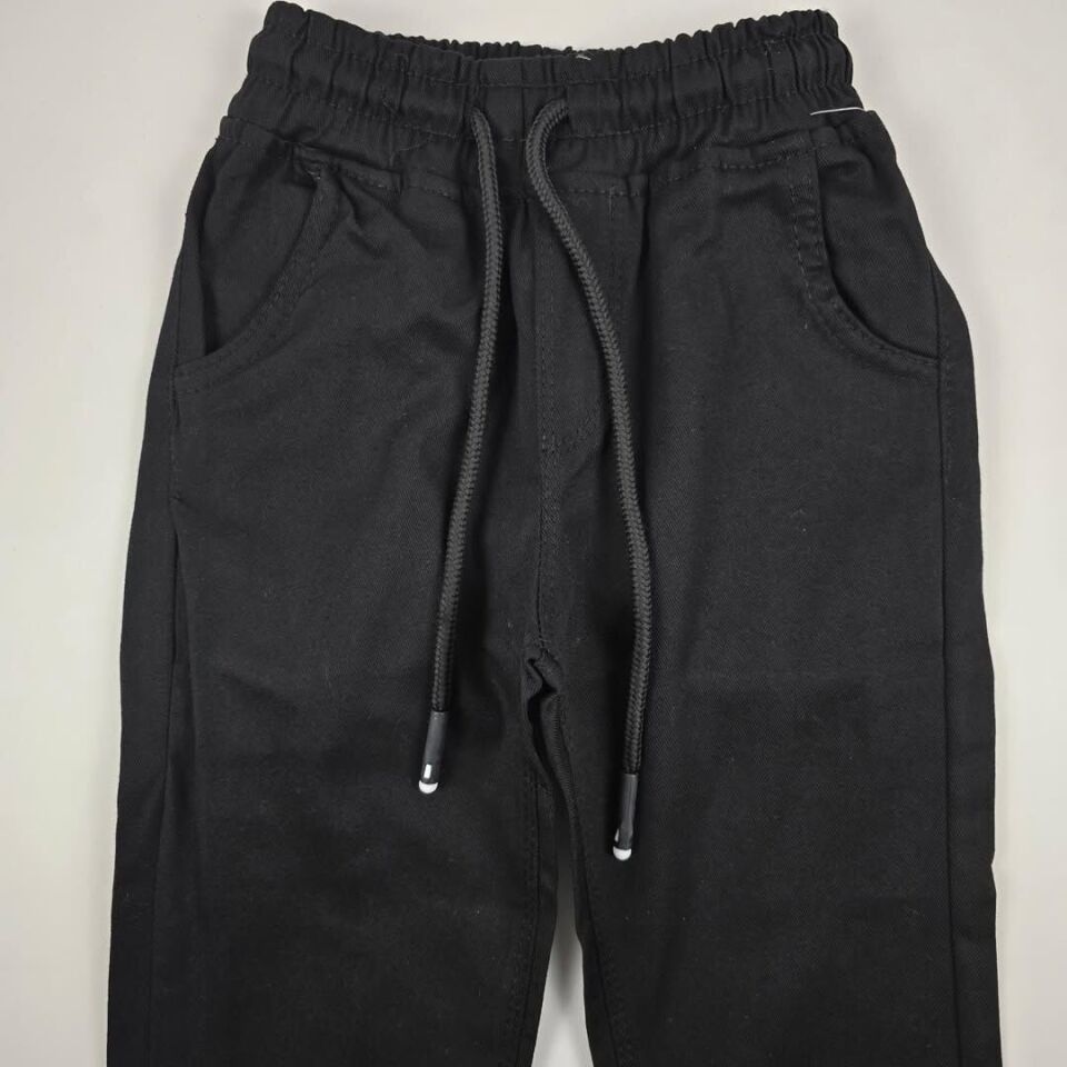 Atibaa Beli Lastikli Kot Pantolon 5-12 yaş 6 yaş (116 cm) - siyah